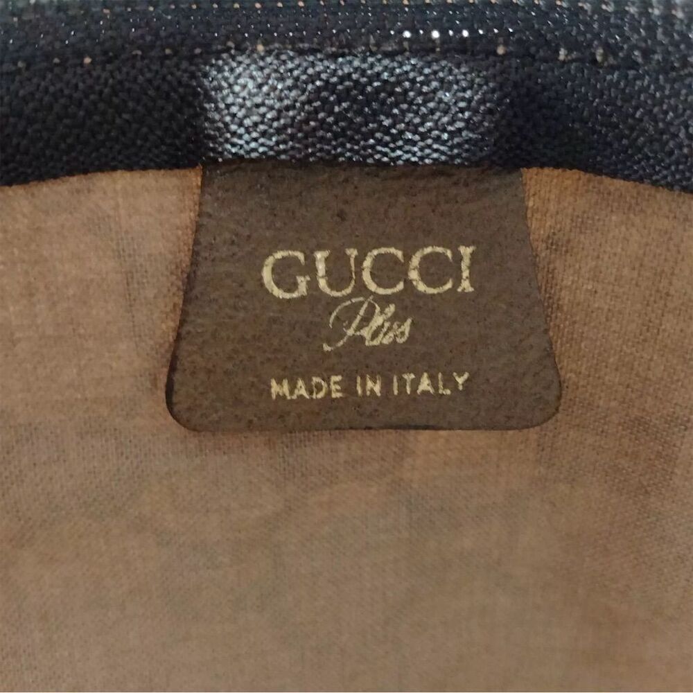 Gucci Plus Vintage Large Tote Bag Brown GG Monogram Web Stripe with COA - Picture 6 of 7